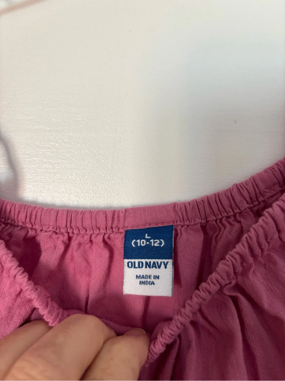 Old Navy Mauve Tiered Cotton Dress size 10-12 in excellent condition